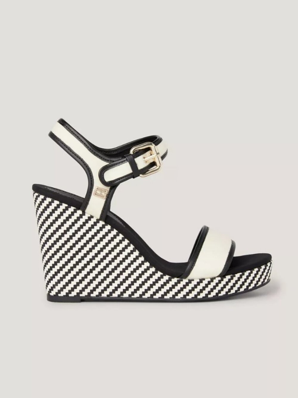 NIB Tommy Hilfiger Platform Espadrille Wedge Heel Sandal Buckle Ankle Strap 9